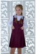 Сарафан Василиса (бордовый однотонный)