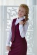 Жилет для старшеклассницы (бордовый однотонный)
