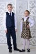 Юбка Запах (жёлтая клетка)