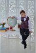 Жилет для мальчика (синяя клетка)